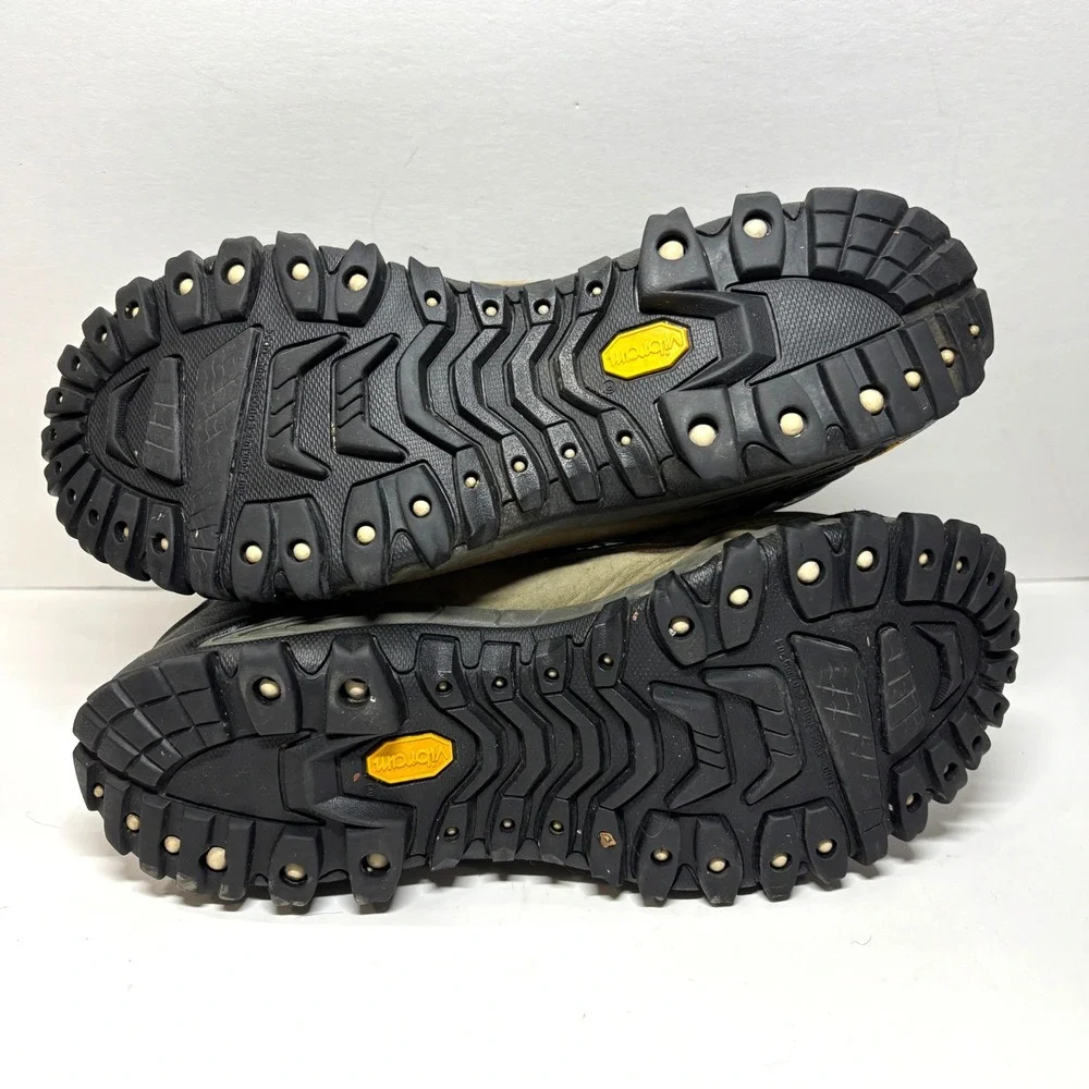 Merrell Thermo Pathfinder Waterproof Mens 10.5 Taupe‎ Vibram Polartec Boots